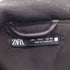 ザラ ZARA HOODED FAUX LEATHER OVERSHIRT メンズ US L