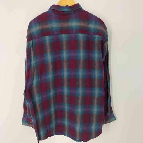 L/S シャドーチェックネルシャツ メンズ import:XXL