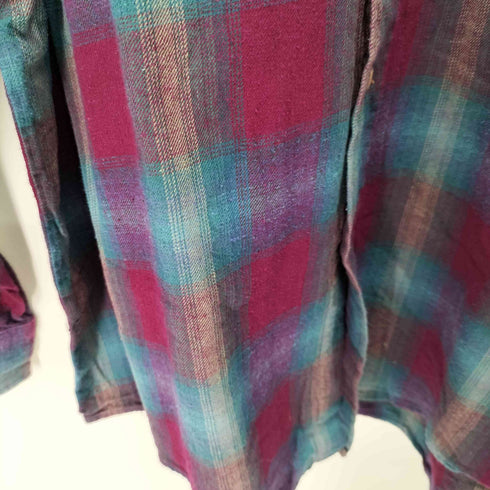 L/S シャドーチェックネルシャツ メンズ import:XXL