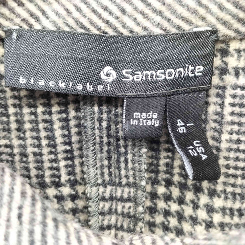サムソナイト Samsonite BLACK LABEL イタリア製 ドッキング チェックワンピース レディース EUR:46