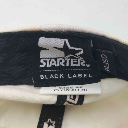 スターターブラックレーベル STARTER BLACK LABEL オーバル ロゴ 刺繍 タイダイ 6パネル キャップ レディース OSFM