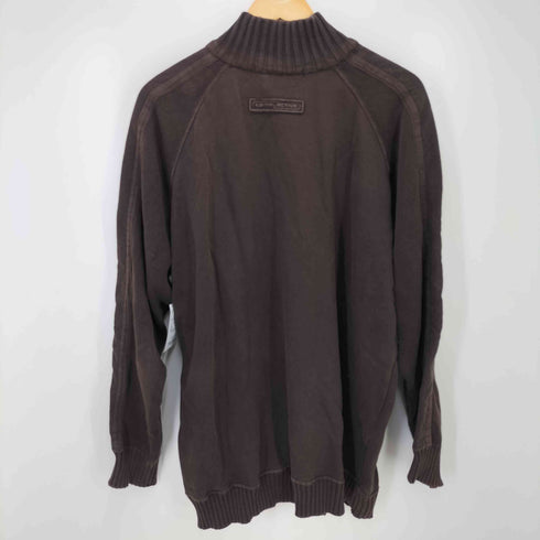 CAMEL ACTIVE ロゴ ワッペン ハイネック ニット 切替 ハーフジップ スウェット メンズ import:XXL