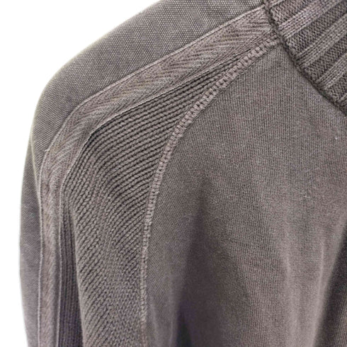 CAMEL ACTIVE ロゴ ワッペン ハイネック ニット 切替 ハーフジップ スウェット メンズ import:XXL