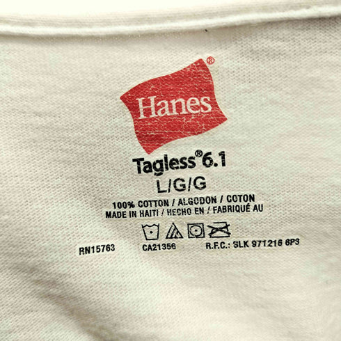 ヘインズ Hanes フロントプリント S/S Tシャツ メンズ JPN:L