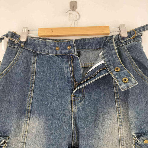MEIM デニムカーゴパンツ ジップ加工 メンズ 2XL
