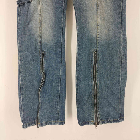 MEIM デニムカーゴパンツ ジップ加工 メンズ 2XL