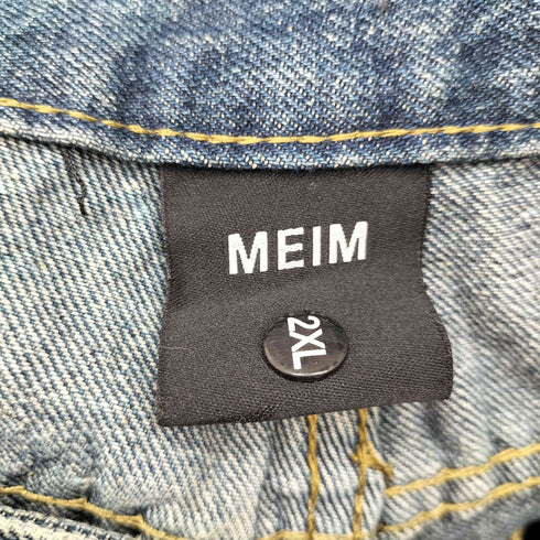 MEIM デニムカーゴパンツ ジップ加工 メンズ 2XL