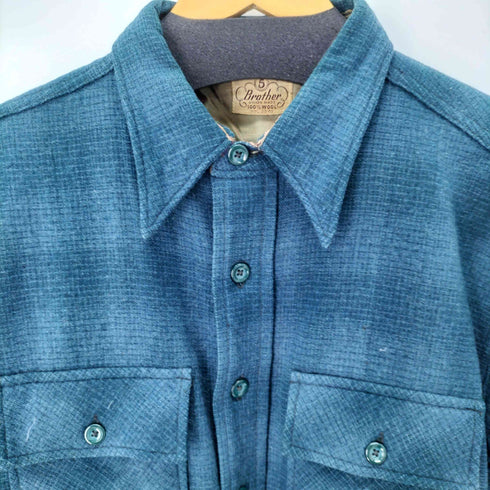 ファイブブラザー FIVE BROTHER 50s ウールCPOシャツ エルボーパッチ メンズ