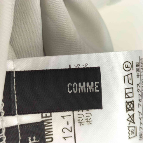 コムサイズム COMME CA ISM 24SS ストレッチ ポリエステル ブロード ドルマンスリーブ シャツ レディース FREE