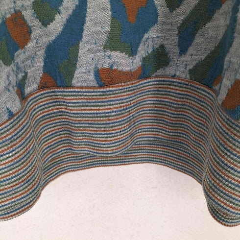 ミッソーニスポーツ MISSONI SPORTS MADE IN ITALY 総柄ポロニット メンズ JPN:L