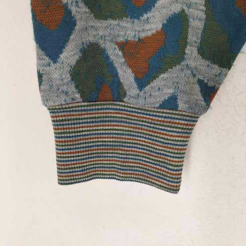 ミッソーニスポーツ MISSONI SPORTS MADE IN ITALY 総柄ポロニット メンズ JPN:L