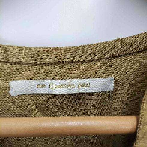 ヌキテパ NE QUITTEZ PAS ドット刺繍レーヨンドビーピンタックドレス レディース JPN:S