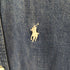 ラルフローレン RALPH LAUREN ポニー刺繍 BD デニムシャツ ワンピース レディース import:M
