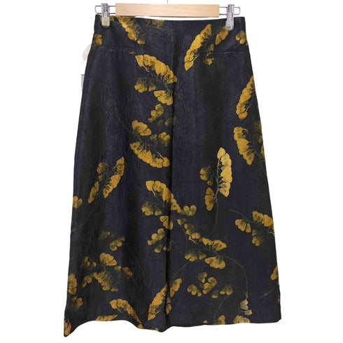 ザラ ZARA 花柄 サテン フレアスカート レディース JPN:S