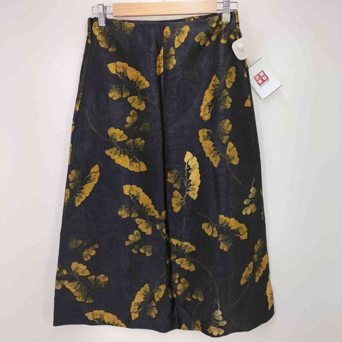 ザラ ZARA 花柄 サテン フレアスカート レディース JPN:S
