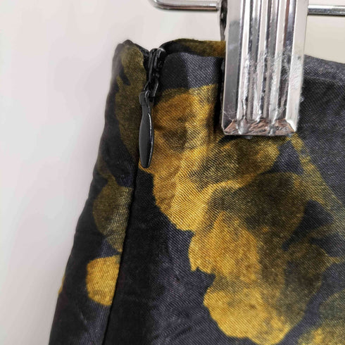 ザラ ZARA 花柄 サテン フレアスカート レディース JPN:S