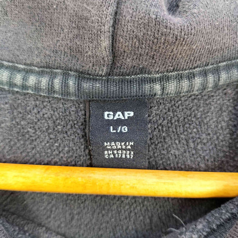 ギャップ Gap 00s OLD オールド プリント プルオーバーパーカー メンズ import:L