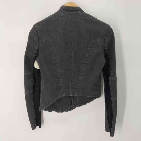 ヘルムートラング HELMUT LANG USA製 デニムライダースジャケット レディース P