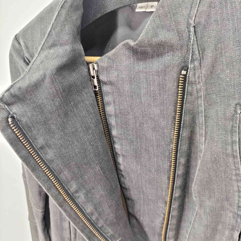 ヘルムートラング HELMUT LANG USA製 デニムライダースジャケット レディース P