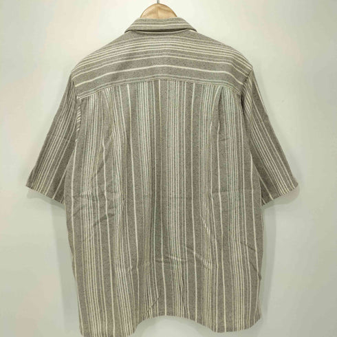 ユナイテッドアローズ UNITED ARROWS スクリーン メッシュ ストライプ シャツ メンズ M