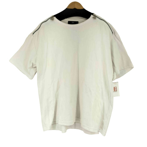 オーワイ OY バックプリントショルダージップカットソー レディース