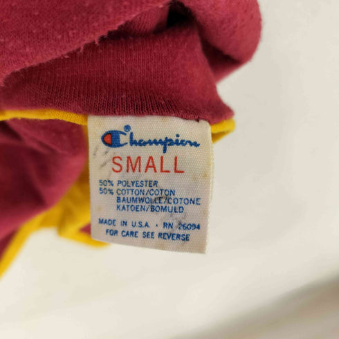 チャンピオン Champion USA製 トリコタグ ダブルフェイス クルーネックTシャツ DE SMET SPARTANS メンズ import:S