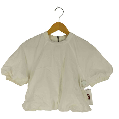 ザラ ZARA バックジップ リブパフ トップス レディース import:S