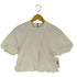 ザラ ZARA バックジップ リブパフ トップス レディース import:S