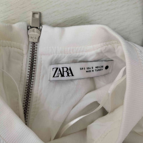 ザラ ZARA バックジップ リブパフ トップス レディース import:S