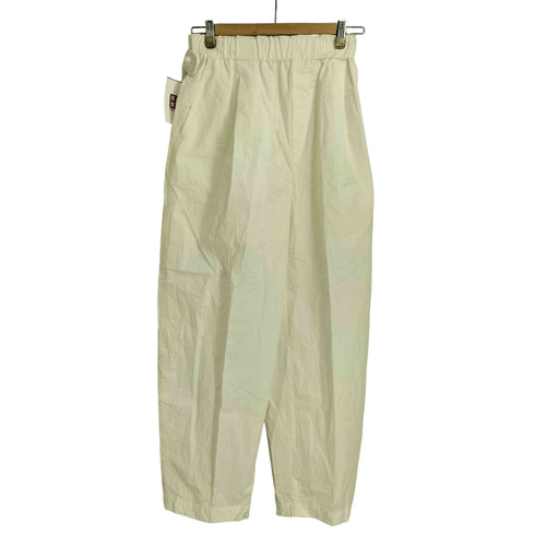 ユナイテッドアローズグリーンレーベルリラクシング UNITED ARROWS green label relaxing 24SS イージー カーブ パンツ オフホワイト レディース JPN:36