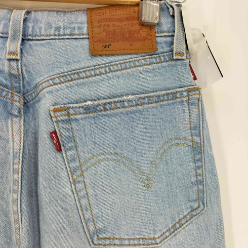 リーバイス Levis 501(R) CROP DIBS W/ TAPE サイド ロゴ ライン デニム パンツ レディース W:26 L:28