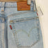 リーバイス Levis 501(R) CROP DIBS W/ TAPE サイド ロゴ ライン デニム パンツ レディース W:26 L:28