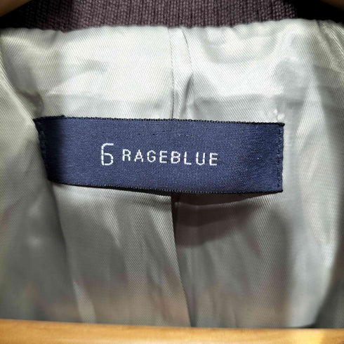 レイジブルー RAGEBLUE ラムレザーリブジャケット メンズ M