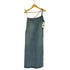 ザラ ZARA アシンメトリー デニムミディワンピース レディース import:M