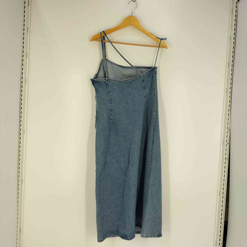 ザラ ZARA アシンメトリー デニムミディワンピース レディース import:M