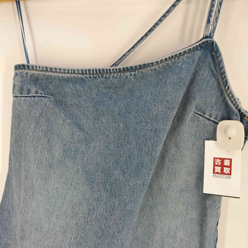 ザラ ZARA アシンメトリー デニムミディワンピース レディース import:M