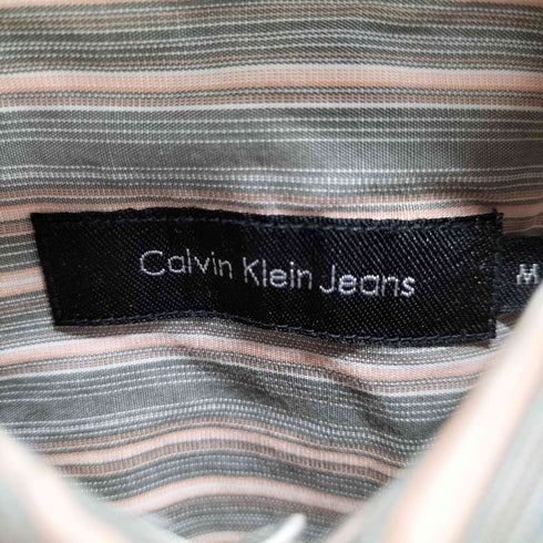 カルバンクラインジーンズ Calvin Klein Jeans ストライプ L/S シャツ メンズ import:M