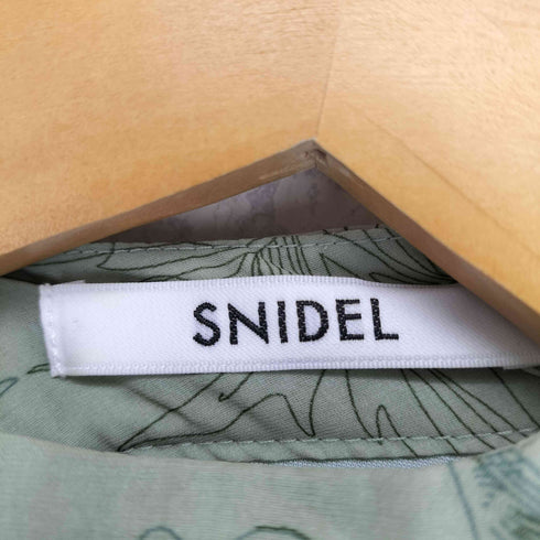 スナイデル snidel 23SS ウエストリブ 総柄 ワンピース レディース JPN:1