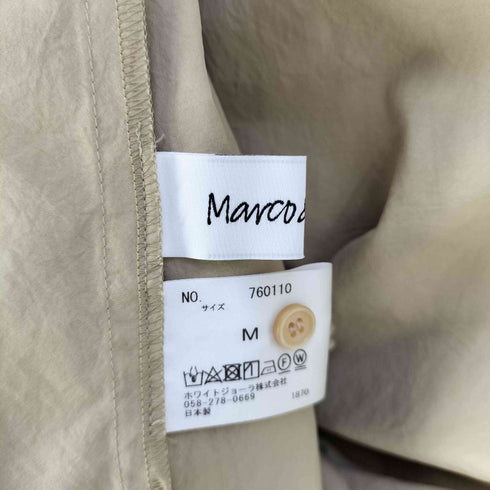 Marco&Louise ベルテッド スキッパー シャツワンピース レディース JPN:M