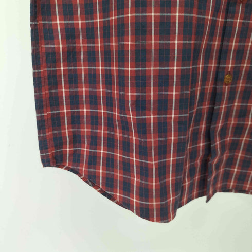 ヴィヴィアンウエストウッドマン Vivienne Westwood MAN 襟切替 オーブ刺繍 S/S チェックシャツ メンズ JPN:46