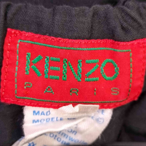 ケンゾー KENZO フランス製 マルチカラー切替 プリーツ フレアスカート レディース 42