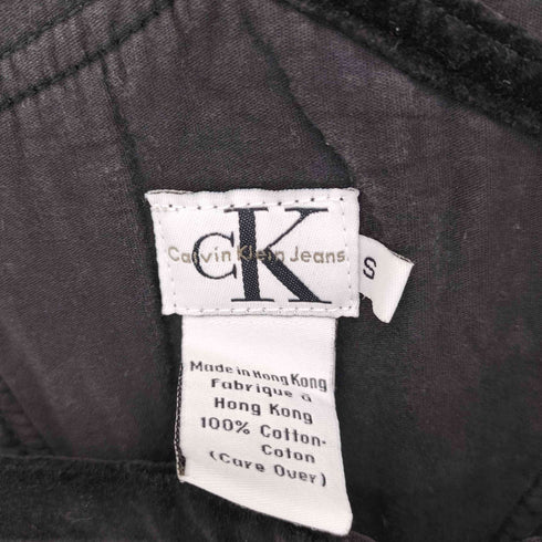 カルバンクラインジーンズ Calvin Klein Jeans 90S ベロアオーバーオール レディース import:S