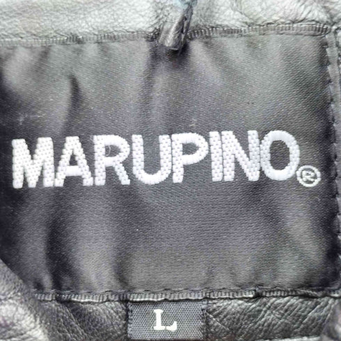 MARUPINO シープレザー フラップ ポケット ジャケット ハーフ コート メンズ JPN:L