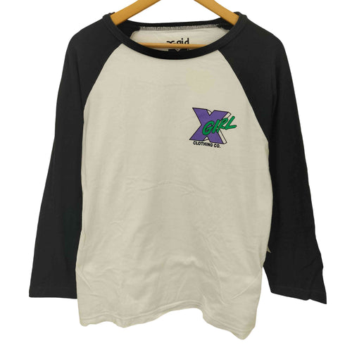 エックスガール X-girl 17AW MTV コラボ B/B TEE ラグランTシャツ レディース ONE SIZE