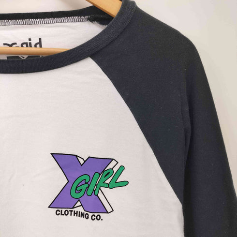 エックスガール X-girl 17AW MTV コラボ B/B TEE ラグランTシャツ レディース ONE SIZE