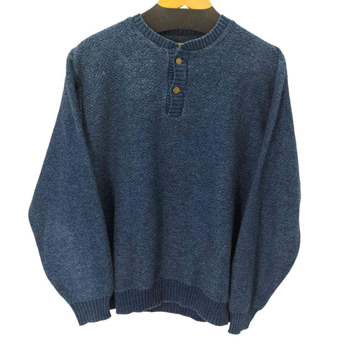 エルエルビーン L.L.Bean 80s USA製 ヘンリーネックニット メンズ import:M