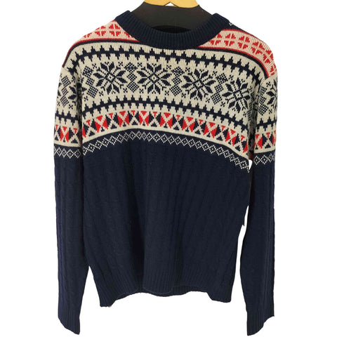 ジェーシーペニー JC Penney 台湾製 ノルディック柄 アクリルニットセーター メンズ import:M