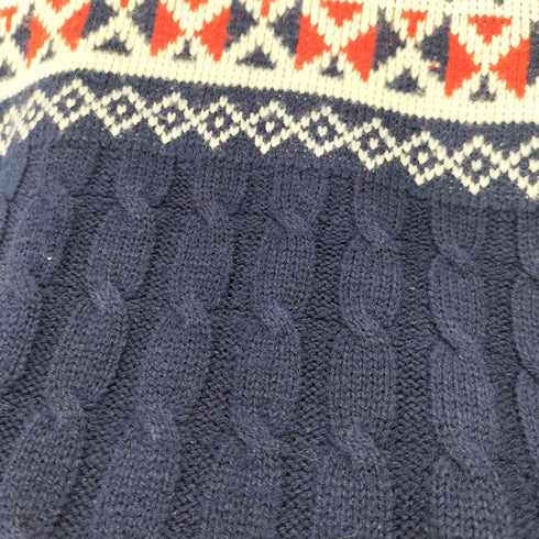ジェーシーペニー JC Penney 台湾製 ノルディック柄 アクリルニットセーター メンズ import:M