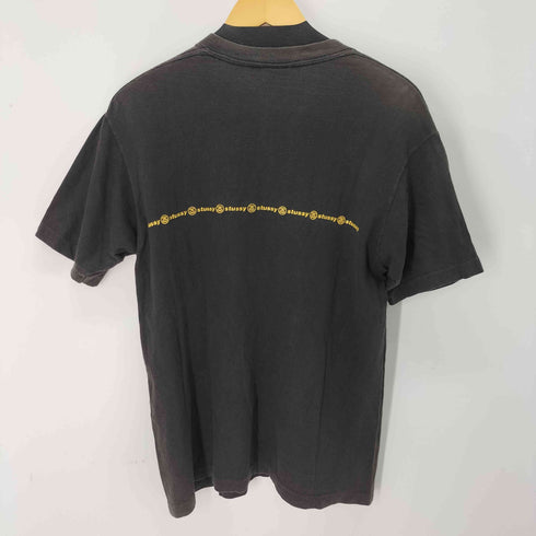 ステューシー Stussy 90s 紺タグ USA製 ロゴプリントTシャツ メンズ import:L