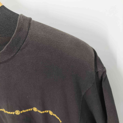ステューシー Stussy 90s 紺タグ USA製 ロゴプリントTシャツ メンズ import:L
